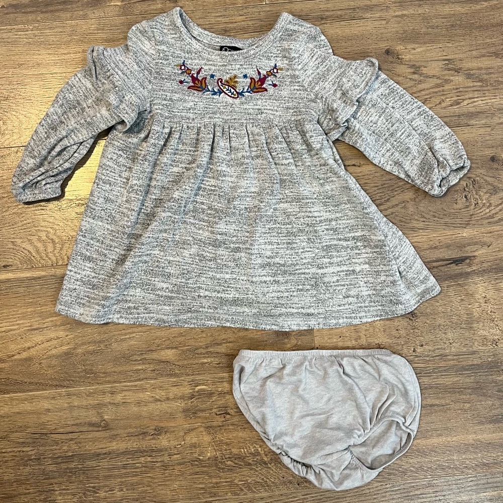 CLEAR-OUT Artclass Embroidered Toddler Dress with Matching Bloomers